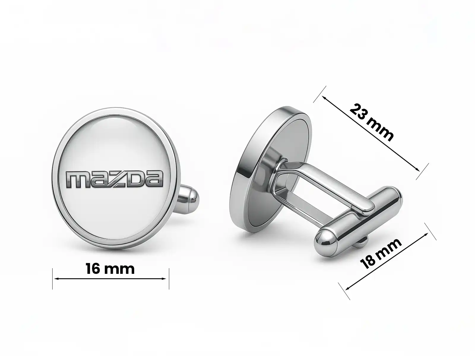 Mazda Boutons de Manchette Formels Racing Style Solide Limité